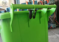 Tempat Sampah Plastik Merah / Hijau, Tempat Sampah Wheelie 240 Liter Untuk Kertas Daur Ulang