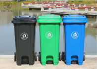 Tempat Sampah Plastik HDPE Foot, Tempat Sampah Berwarna Dengan Tutup Pedal Dioperasikan