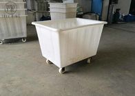 450kg Memuat Truk Poly Box, Bin Laundry Plastik Di Atas Roda Untuk Industri Pencelupan 450 L
