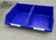 Kotak Bin Plastik Biru / Merah Susun Untuk Penyimpanan Bagian 600 * 400 * 230mm yang Aman