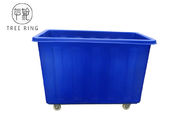 Disesuaikan Rotasi Moulding 300kg Daur Ulang Plastik Laundry Storage Cart Dengan Insert