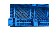 Virgin PP Rackable 1111 Palet Plastik Biru Dengan 3 Selip Untuk Rak Forklift, Beban 1000Kg