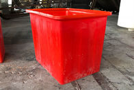 Red Heavy Duty 160L Plastik Recycle Bins Water Tank Untuk Aquaponic Fish Fram