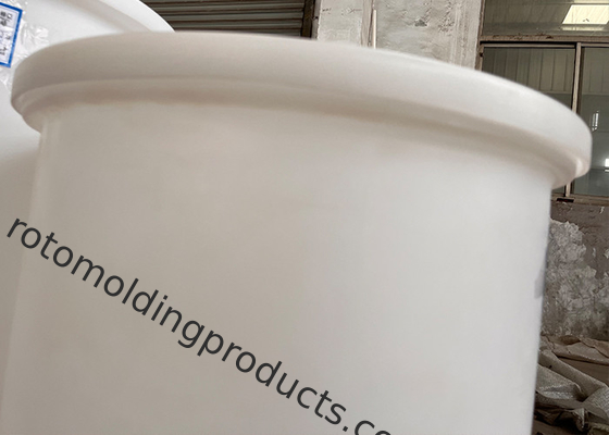 55 Gallon Chemtainer Polyethylene Crosslinked Open Top Cylindrical Tanks PE Untuk Penanganan Bahan