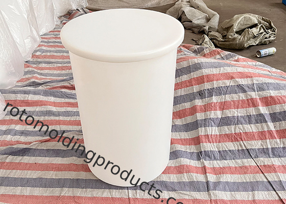 55 Gallon Chemtainer Polyethylene Crosslinked Open Top Cylindrical Tanks PE Untuk Penanganan Bahan