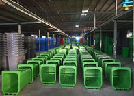 Tempat Sampah Plastik Merah / Hijau, Tempat Sampah Wheelie 240 Liter Untuk Kertas Daur Ulang