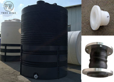Tangki cetakan Roto Custom Silinder Tangki penyimpanan air plastik putih / hitam PT20,000L