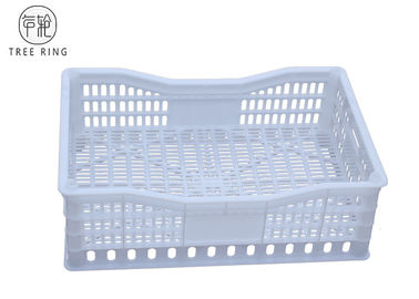Mesh Genggam Plastik Portabel Anggur Krat 618 * 410 * 200 Mm Food Grade Recycling