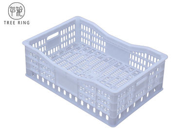 Mesh Genggam Plastik Portabel Anggur Krat 618 * 410 * 200 Mm Food Grade Recycling
