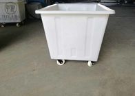 450kg Memuat Truk Poly Box, Bin Laundry Plastik Di Atas Roda Untuk Industri Pencelupan 450 L