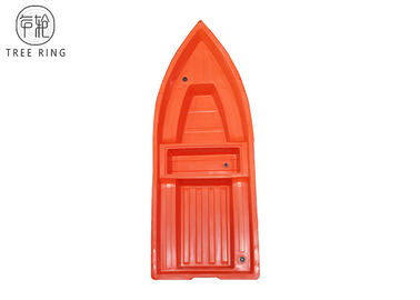Polyethylene 6 Orang Hard Plastic Fishing Boats 800kg Memuat A3.6M Rata Bawah
