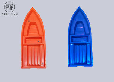 Polyethylene 6 Orang Hard Plastic Fishing Boats 800kg Memuat A3.6M Rata Bawah