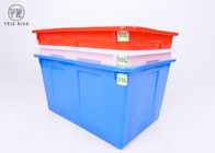 Penyimpanan Besar Kotak Bin Plastik Berwarna-warni W50 Nestable HDPE 487 * 343 * 258 Mm