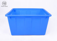 Penyimpanan Besar Kotak Bin Plastik Berwarna-warni W50 Nestable HDPE 487 * 343 * 258 Mm