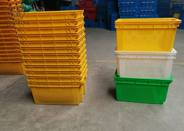 Euro berwarna Peti Kemasan Plastik Higienis Berlubang HDPE 630 * 420 * 315 Mm
