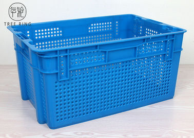 Euro berwarna Peti Kemasan Plastik Higienis Berlubang HDPE 630 * 420 * 315 Mm