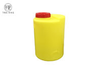 Warna Kuning 13 Gallon Dome Top Dosis Tangki Kimia Poli Untuk Pengolahan Air Pendingin
