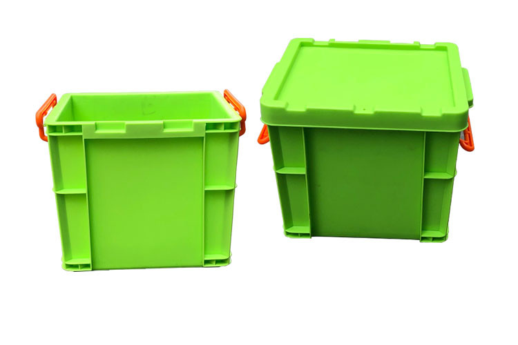 Green Square Euro Stacking Containers Dengan Mengunci Tutup Untuk ...