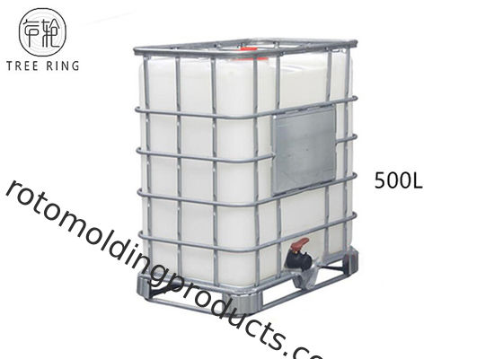 PE 500L Intermediate Bulk Reconditioned Kontainer Ibc Untuk Daur Ulang Penyimpanan Bahan Kimia