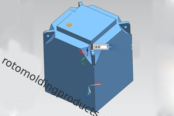 Customized Rotomolding PE air-diisi ballast blok dengan stabilisasi untuk untuk menjaga pagar sementara aman