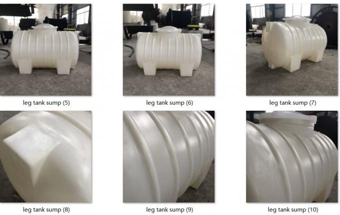 500L Roto-Mold Horizontal Leg Tangki Transportasi Poli PCO Dengan Pompa